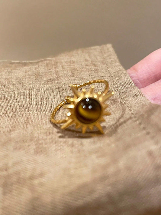 3pcs Set Fashion Sun Decor Open Ring