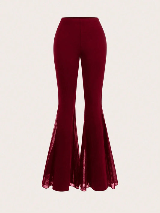 Women's Solid Color Flared Pants