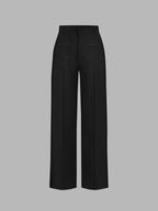 High Waist Straight Leg Pants shein