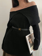 102cm 1pc Thin Vintage Buckle PU Leather Belt shein
