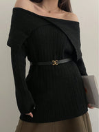 102cm 1pc Thin Vintage Buckle PU Leather Belt shein