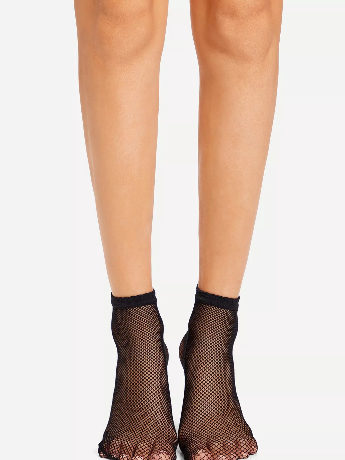 Fishnet Socks 3pairs shein