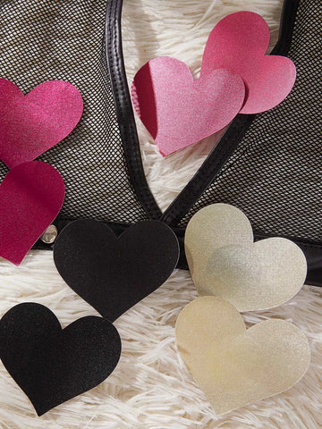 4pairs Heart Nipple Cover shein