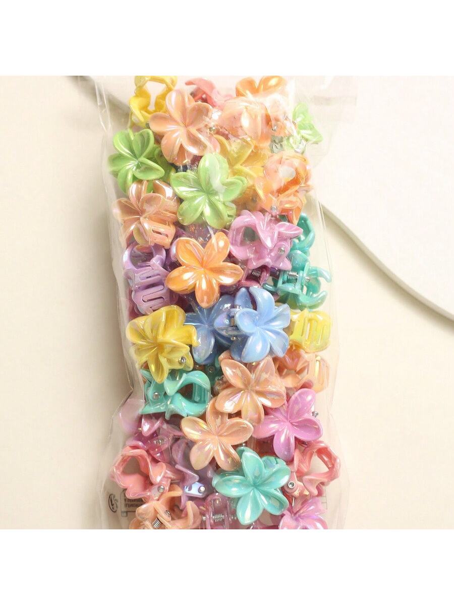 Mini Floral Hair Clips shein