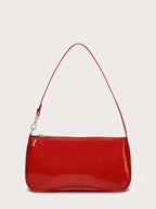 Artificial Patent Leather Bag For Teen Girls shein