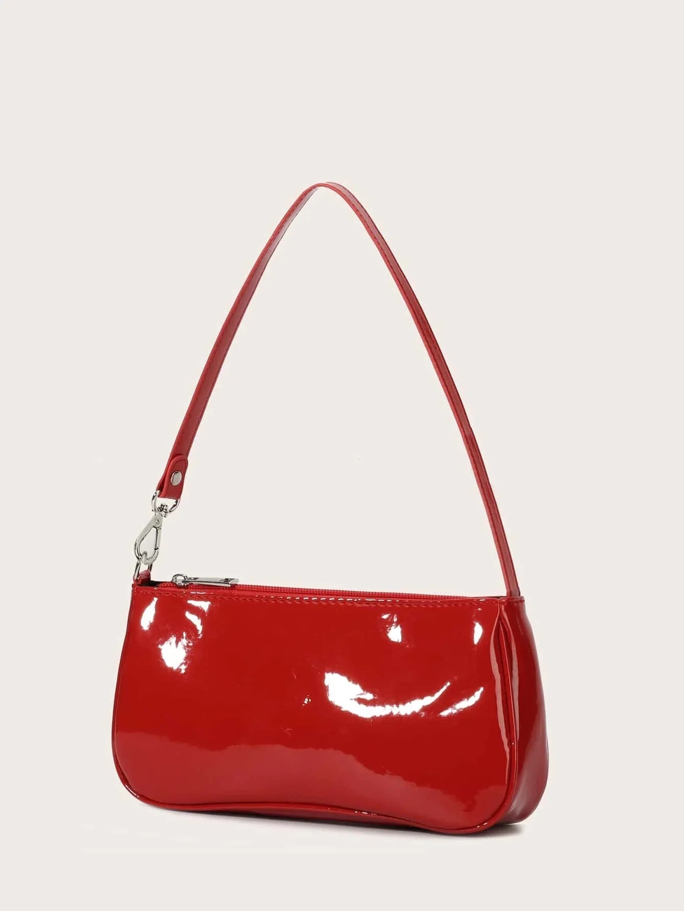 Artificial Patent Leather Bag For Teen Girls shein
