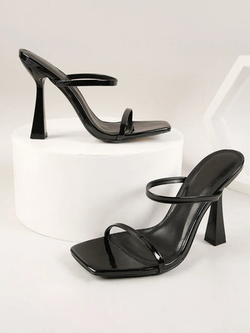 Glamorous Light Gold Multi Strap High Heel Sandal