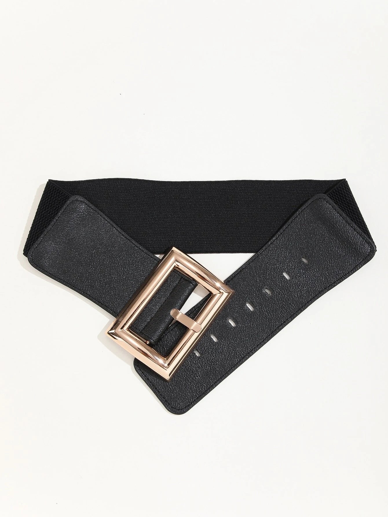 Geo Buckle Belt shein