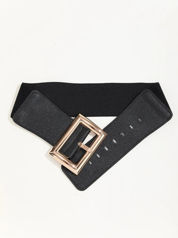 Geo Buckle Belt shein