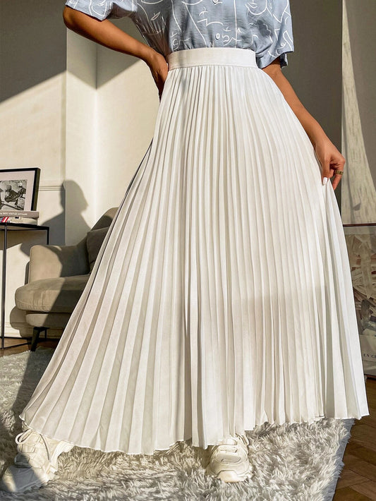 Mulvari High Waist Maxi Pleated Skirt