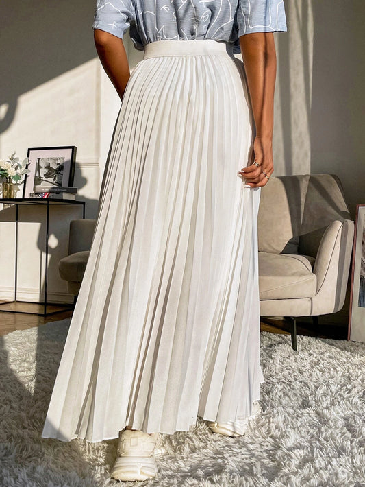 Mulvari High Waist Maxi Pleated Skirt