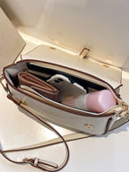 Lightweight,Business Casual Vintage Design Flap Square Bag shein