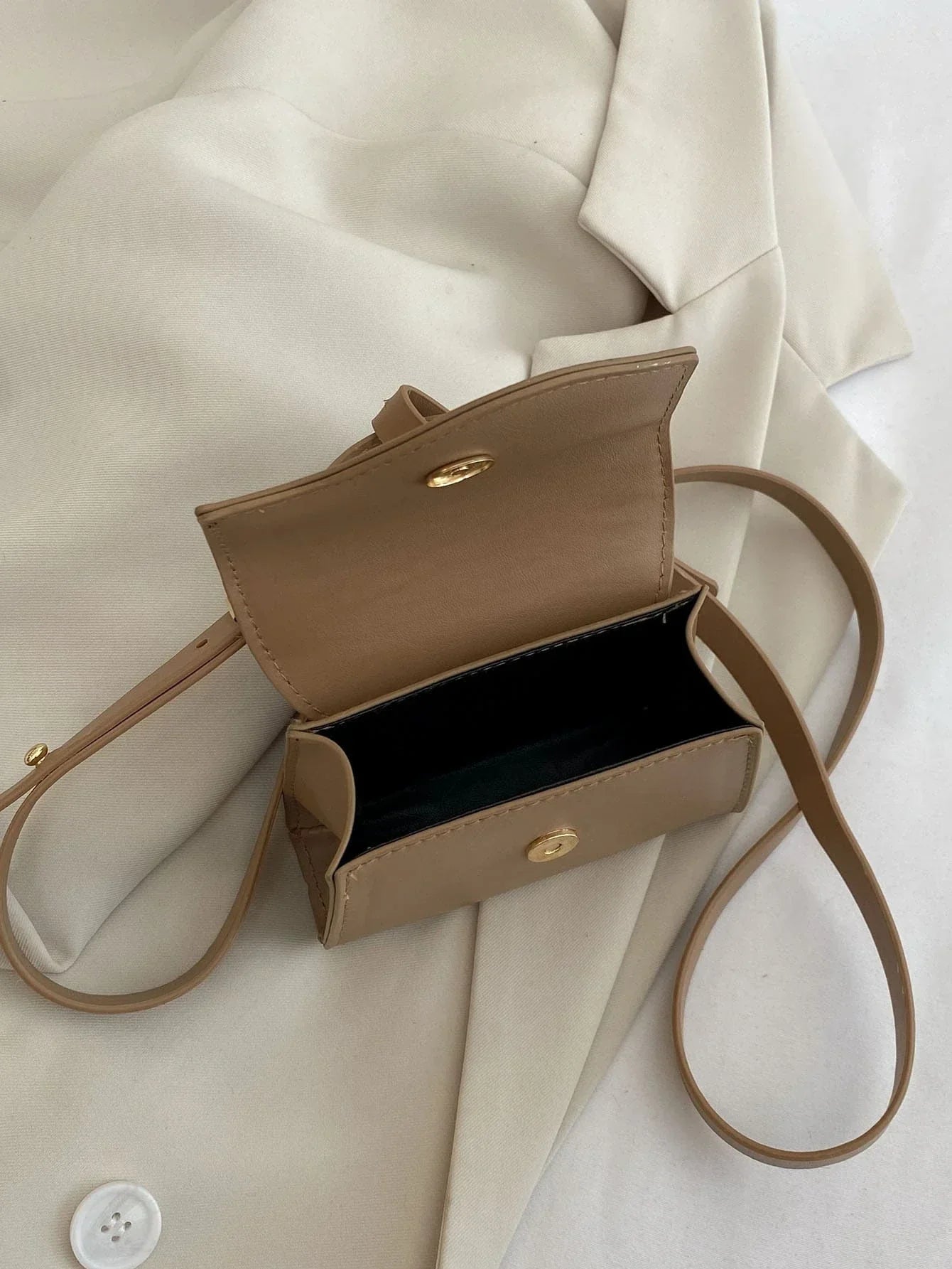Mini All Over Print Square Bag shein