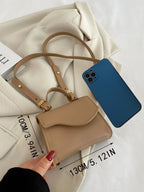 Mini All Over Print Square Bag shein