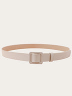 1pc Women Square Buckle Casual Belt For Daily Life shein
