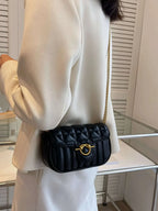 Lightweight,Business Casual Mini Quilted Flap Chain Square Bag shein