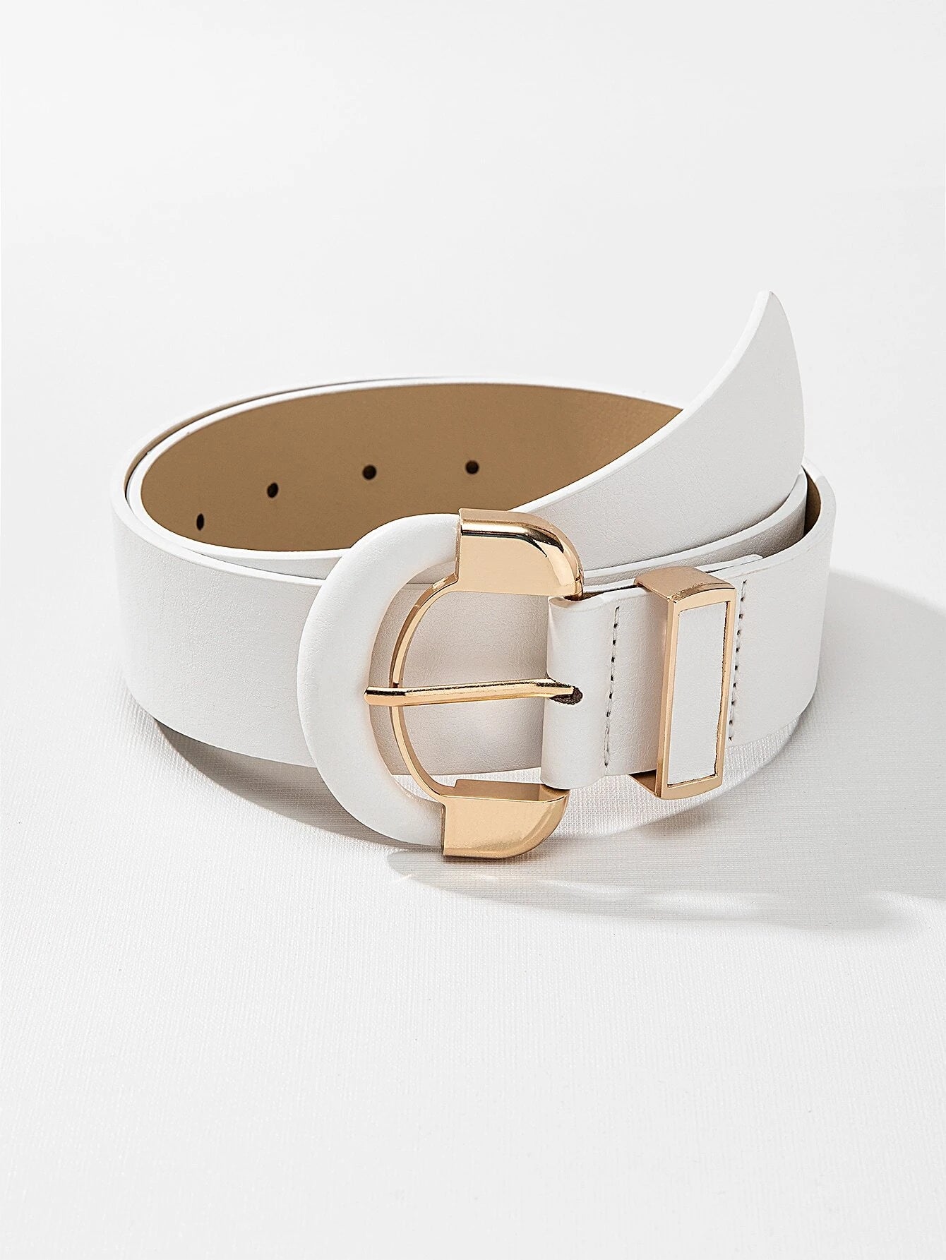 1pc Women Metal Buckle Belt