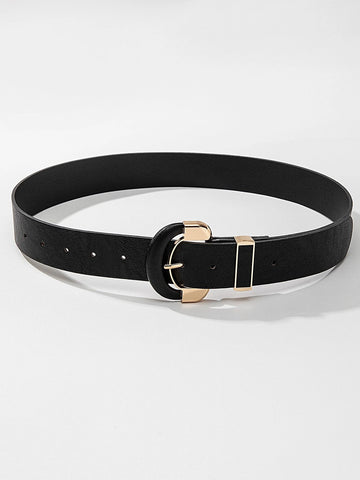 1pc Women Metal Buckle Belt