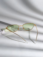 1pc Women Metal Frame Fashion Glasses Vintage Sunglasses shein