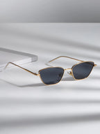 1pc Women Metal Frame Fashion Glasses Vintage Sunglasses shein