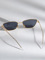 1pc Women Metal Frame Fashion Glasses Vintage Sunglasses shein