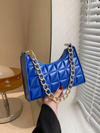 Quilted Detail Chain Bag shein