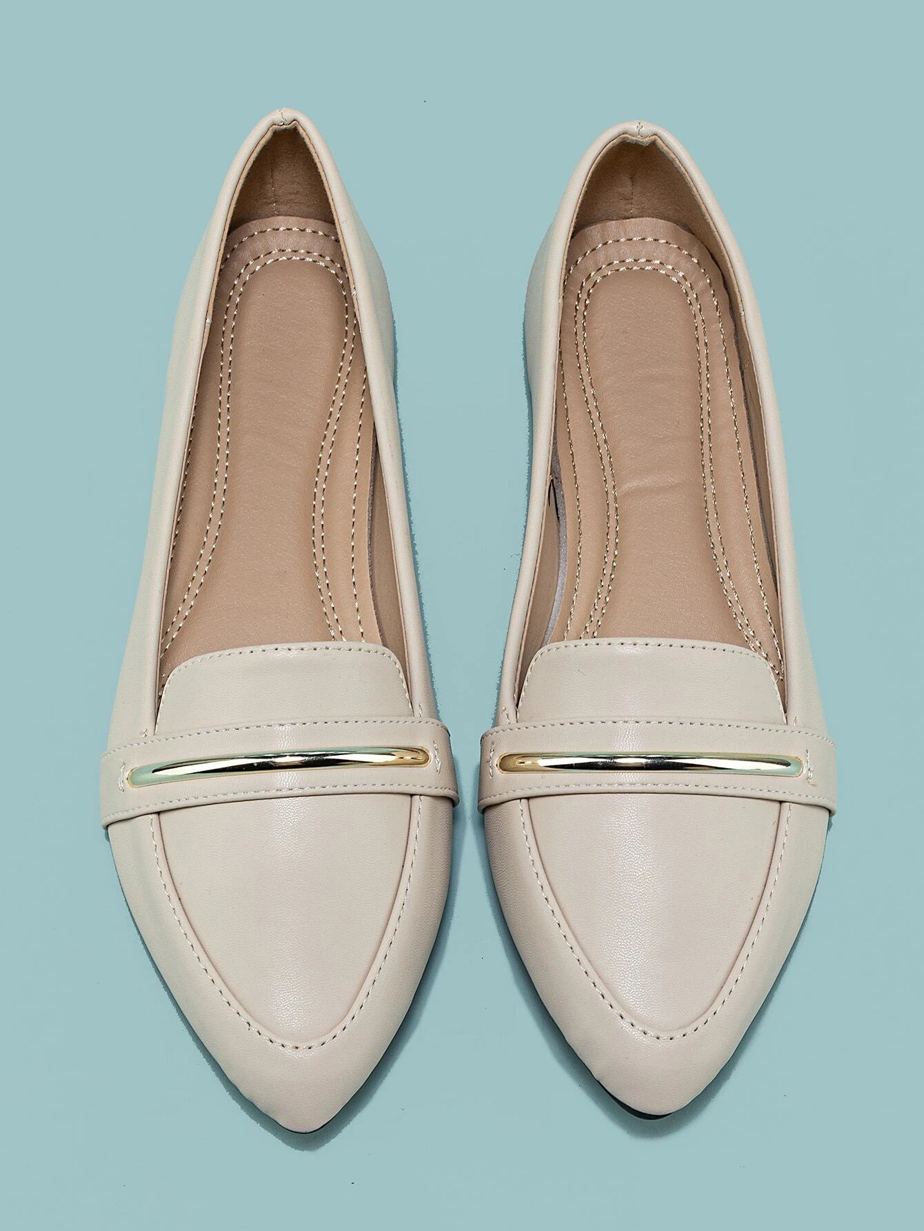 Women's Pointed Toe Ballet Flats shein