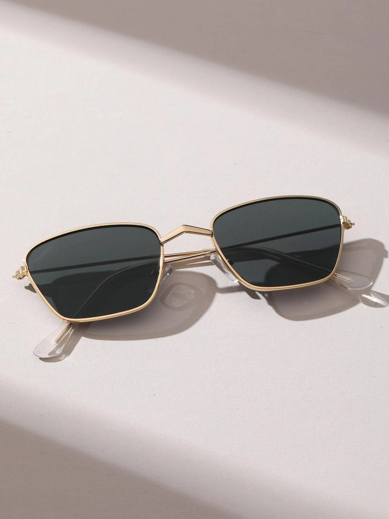 1pc Geometric Metal Modern Simple Style Women UV Protection Sunglasses