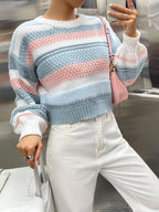 MOOSTA Colorblock Drop Shoulder Sweater shein