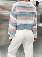 MOOSTA Colorblock Drop Shoulder Sweater shein