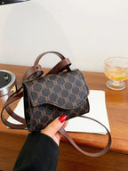 Mini All Over Print Square Bag shein