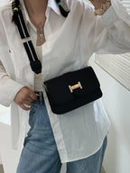 Lightweight,Business Casual Mini Flap Crossbody Bag shein