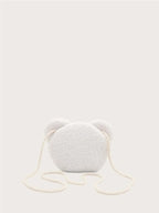 Cartoon Bear Design Novelty Bag With Zipper For Daily Use shein