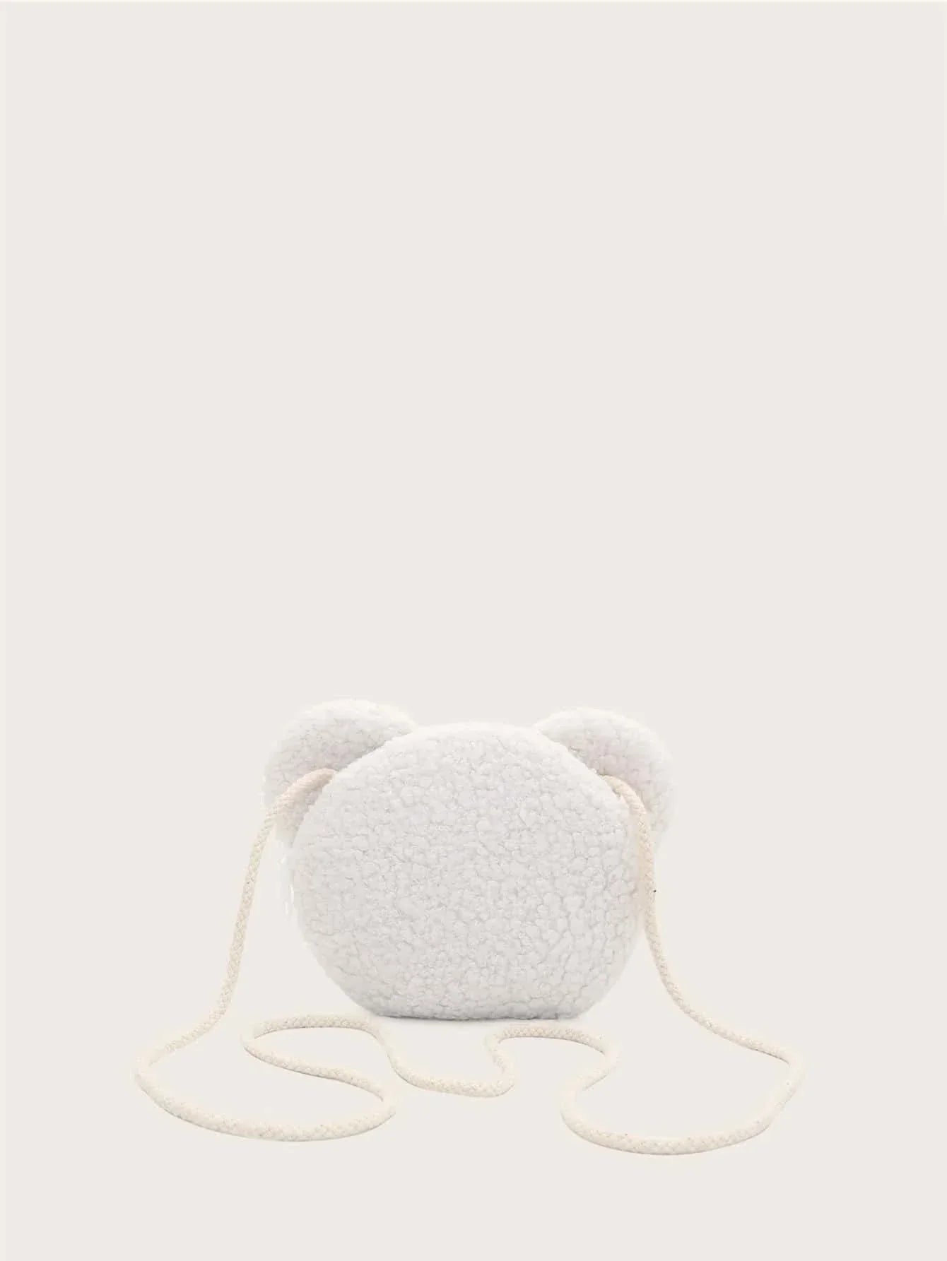 Cartoon Bear Design Novelty Bag With Zipper For Daily Use shein