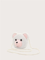 Cartoon Bear Design Novelty Bag With Zipper For Daily Use shein