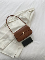 Metal Lock Flap Square Bag shein