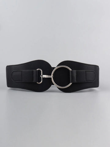 New Arrival Simple Fashion Belt With Elastic Band For Women's Suit/dress shein