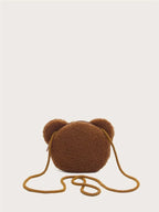 Cartoon Bear Design Novelty Bag With Zipper For Daily Use shein
