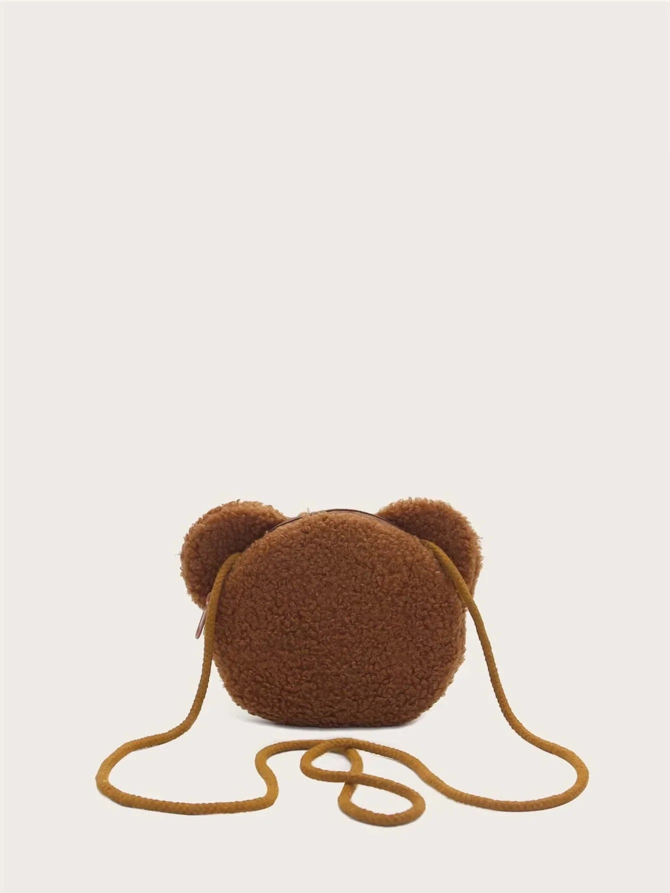 Cartoon Bear Design Novelty Bag With Zipper For Daily Use shein