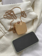 Mini Metallic Chain Box Bag, Funky, Punk & Bag For Street Wear shein