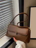 Minimalist Fashionable Vintage Commute Casual Women Handbag shein