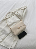Metal Lock Flap Square Bag shein