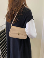 Metal Lock Flap Square Bag shein