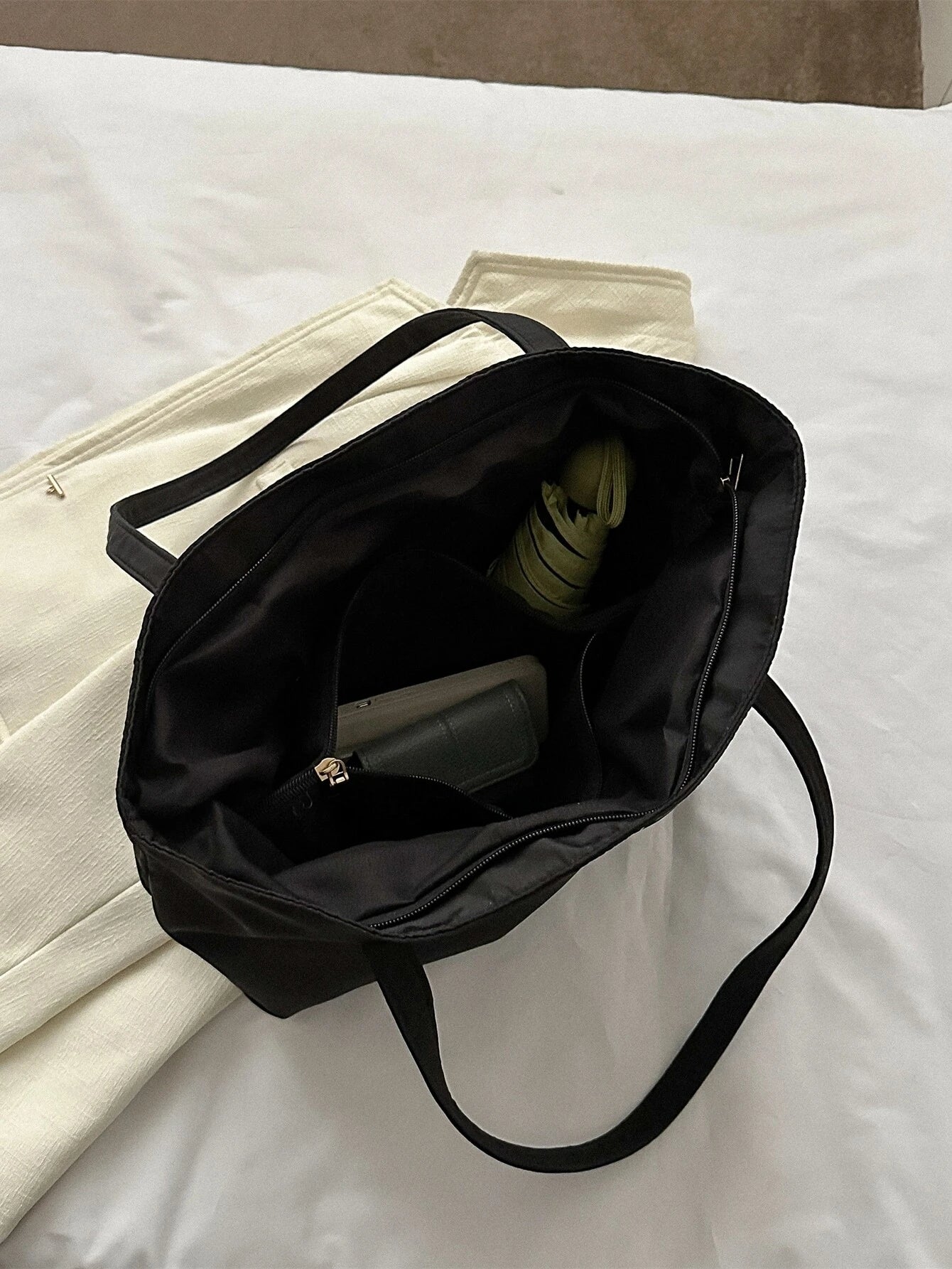 Fashionable,Minimalist,Casual,Large Shoulder Tote Bag shein