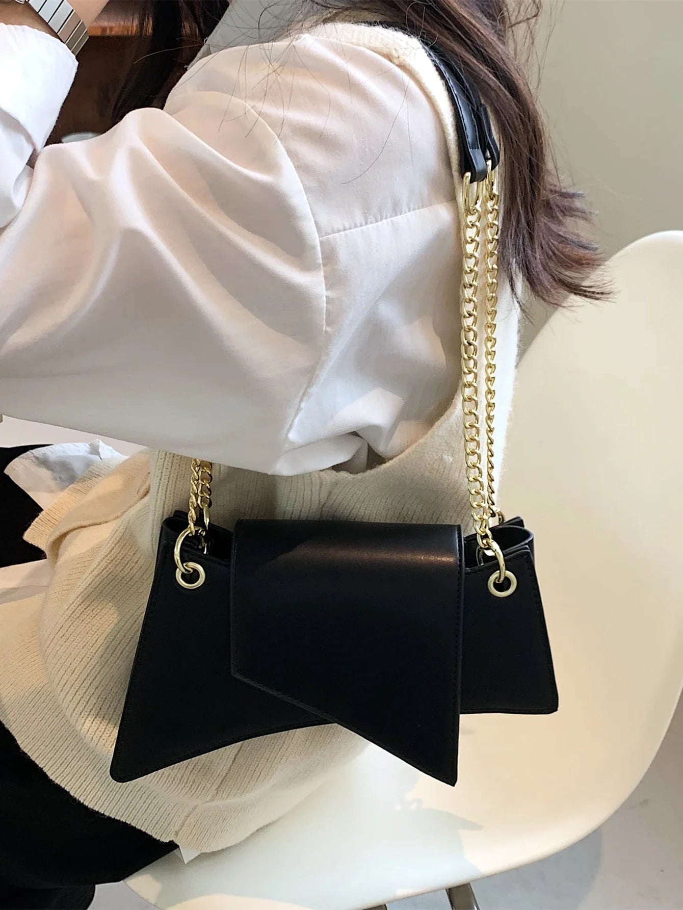 Minimalist Chain Novelty Bag shein