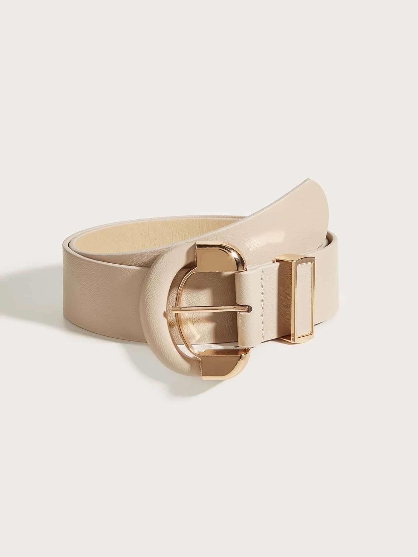 1pc Women Metal Buckle Belt