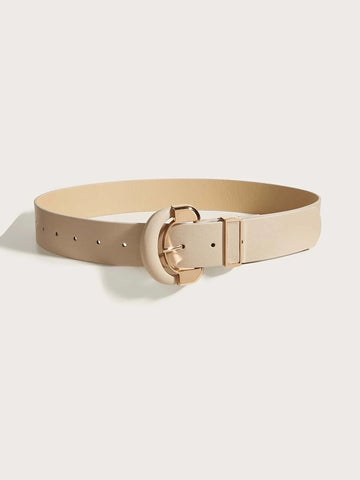 1pc Women Metal Buckle Belt