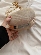 Glamorous Glitter Bling, Sequin, Luxury, Shiny Women's Heart Shaped Rhinestone Evening Clutch Bag shein