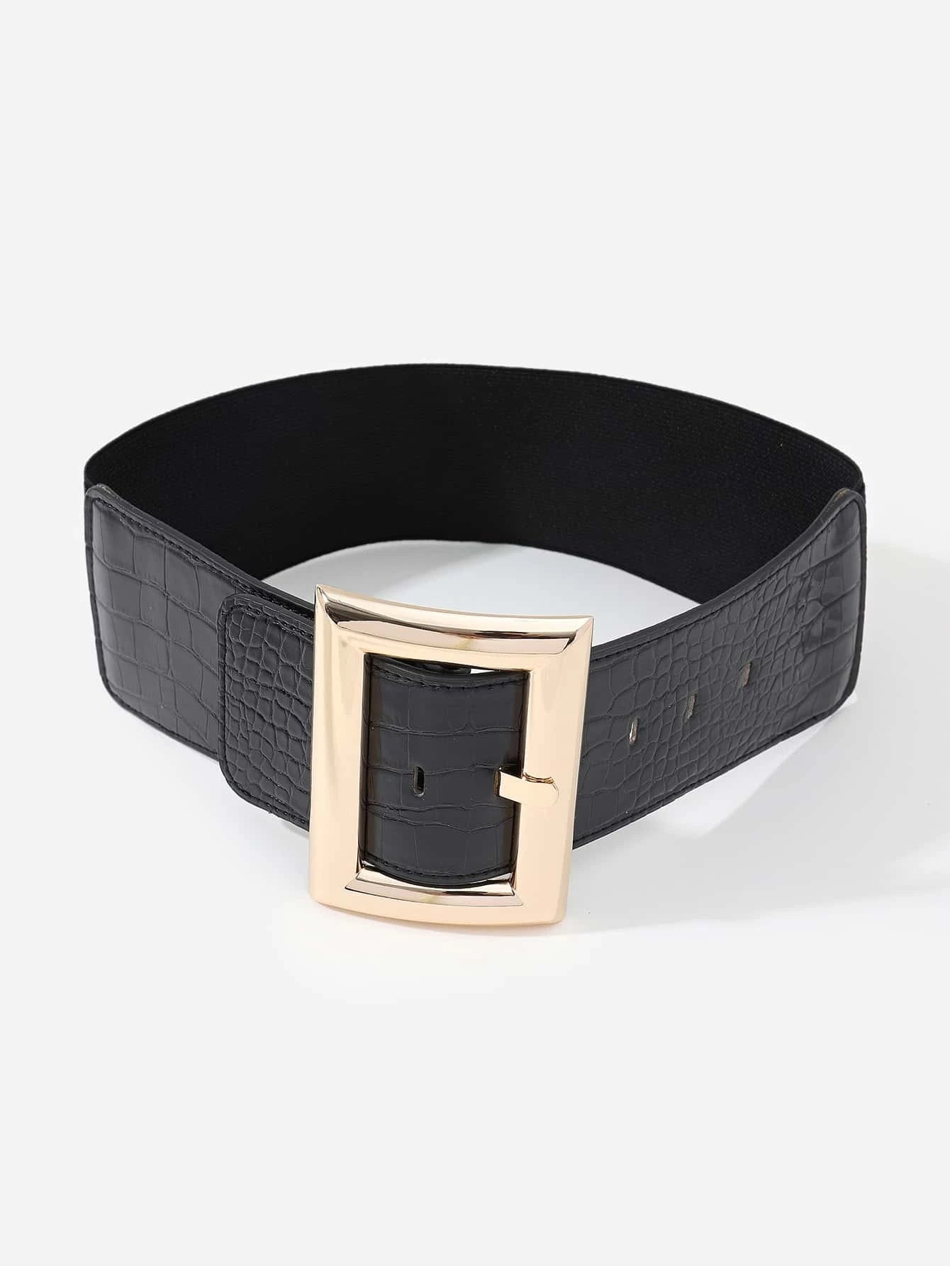 Geo Buckle Belt shein