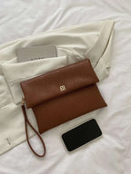 Fashionable,Minimalist,Casual,Litchi Embossed Flap Square Bag For Girl shein